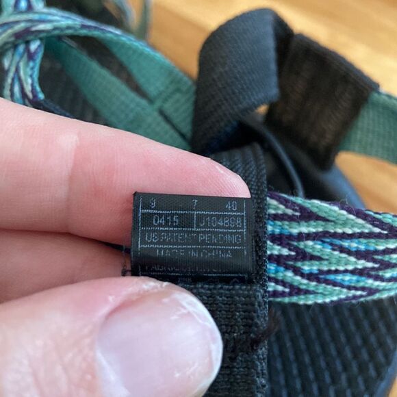 Chaco Blue & Green Women's ZX/2 Classic Sandals Size 9 - Picture 7 of 7